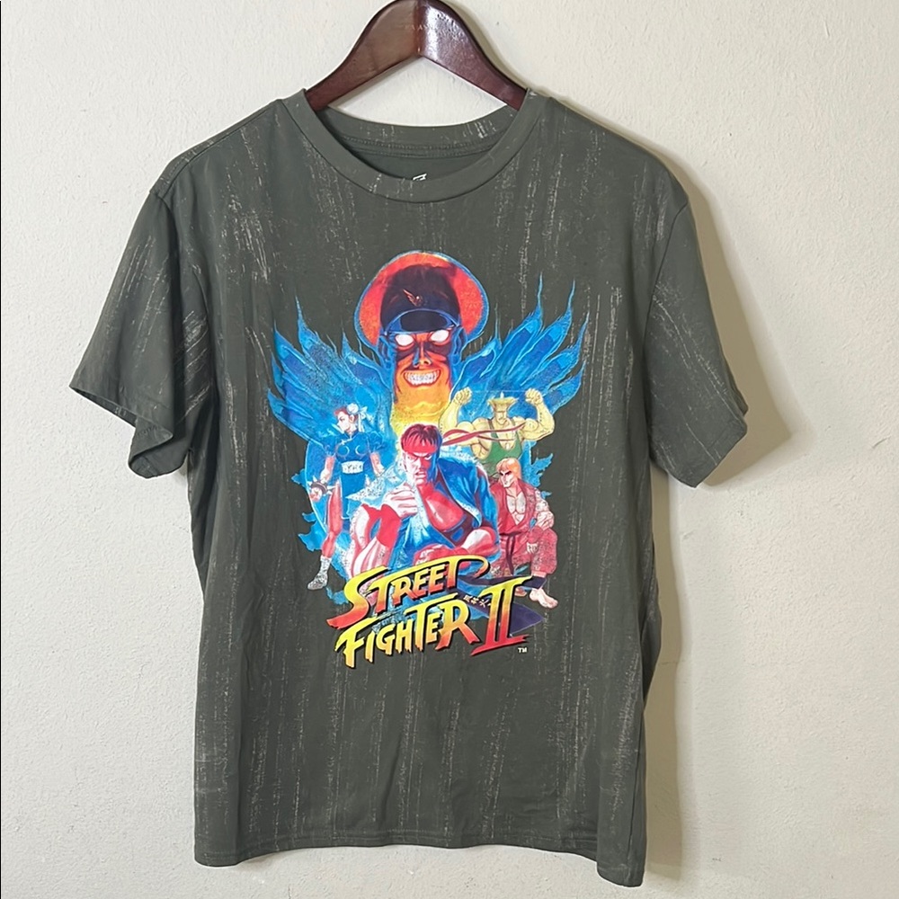 Street Fighter 2 Graphic T-Shirt Unisex Size XL Gaming Retro Gift